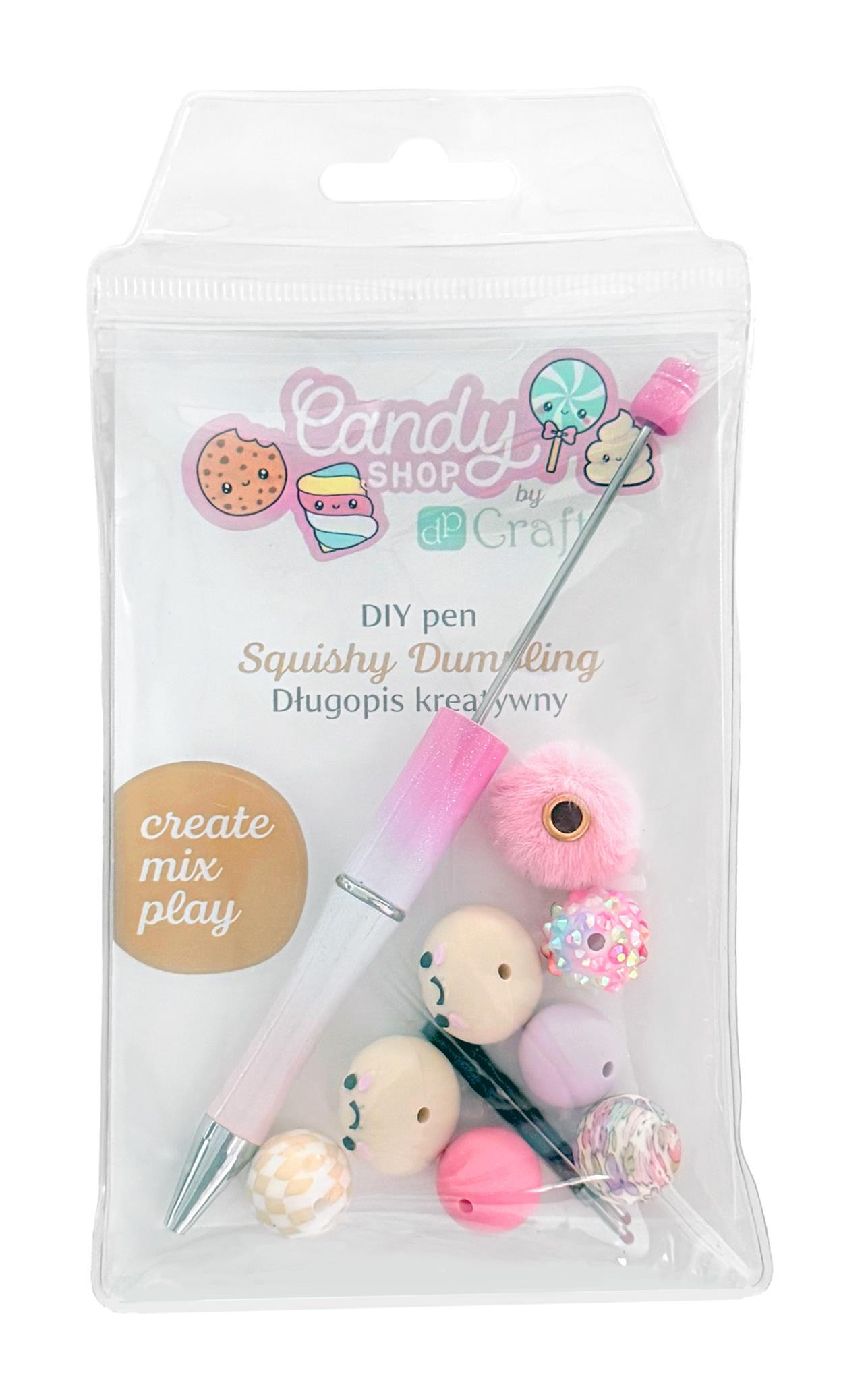 Długopis kreatywny 9 elementów + 2 wkłady Squishy Dumpling DPSG-026 Dalprint